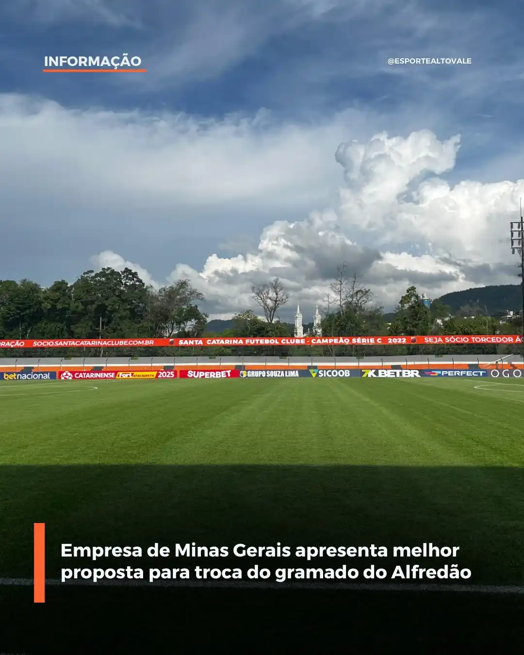 Image from Esporte Alto Vale: *EXCLUSIVO:* Empresa de Minas Gerais apresenta melhor proposta para tr...