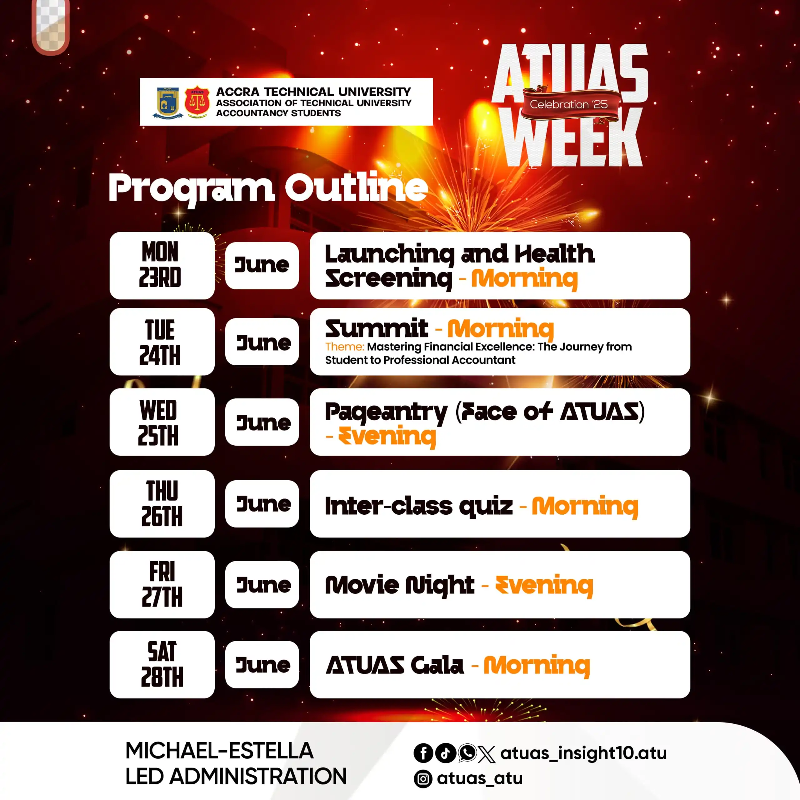 Image from atuas_insight10.atu: *🎉 Get ready for an unforgettable week!* ATUAS Week Celebration '25 ...
