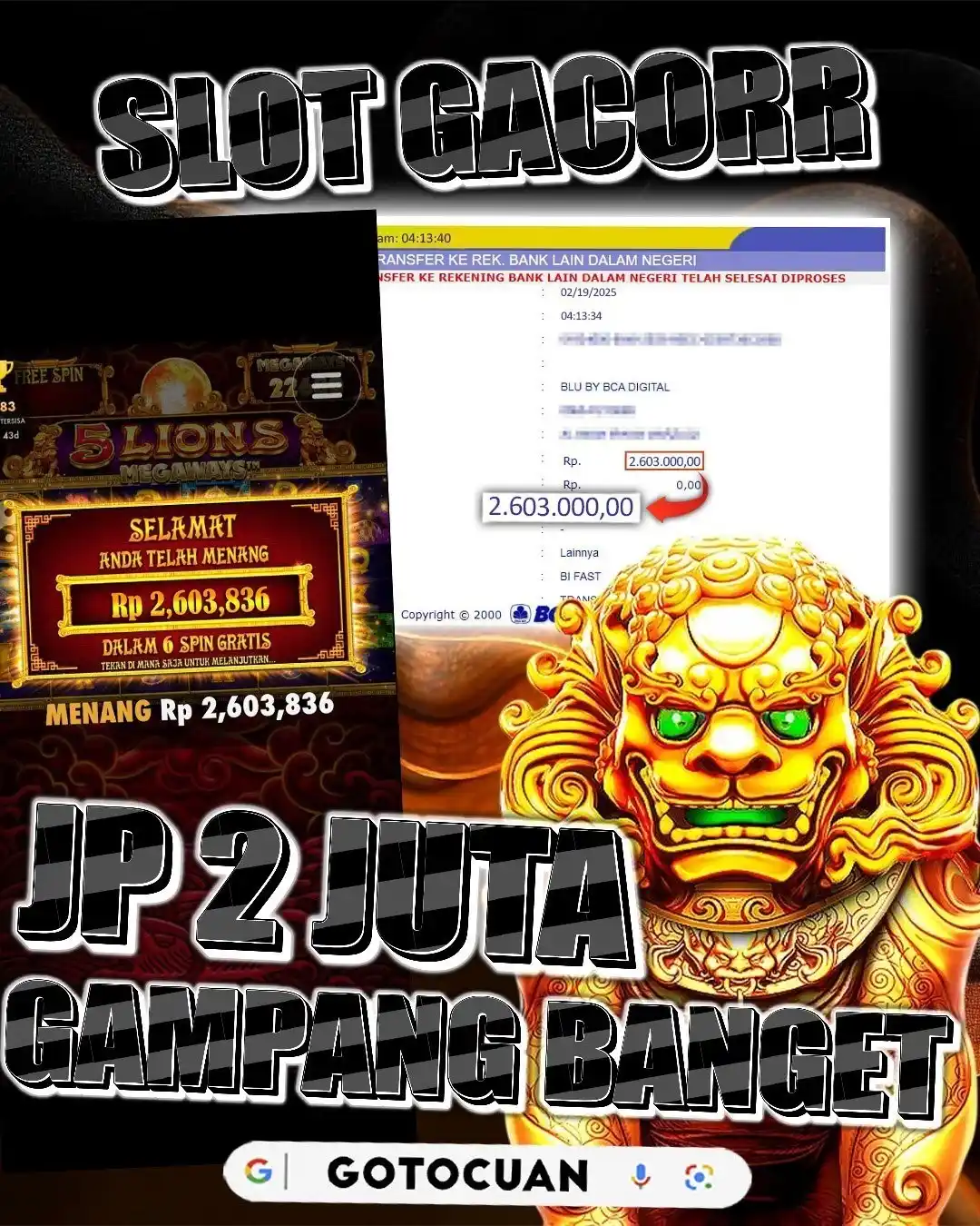 Image from GoToCuan: GOTOCUAN | 𝐒𝐈𝐓𝐔𝐒 𝐆𝐀𝐂𝐎𝐑🔥 🎮 SUDAH PASTI MANTAP DAN PERFECT U...
