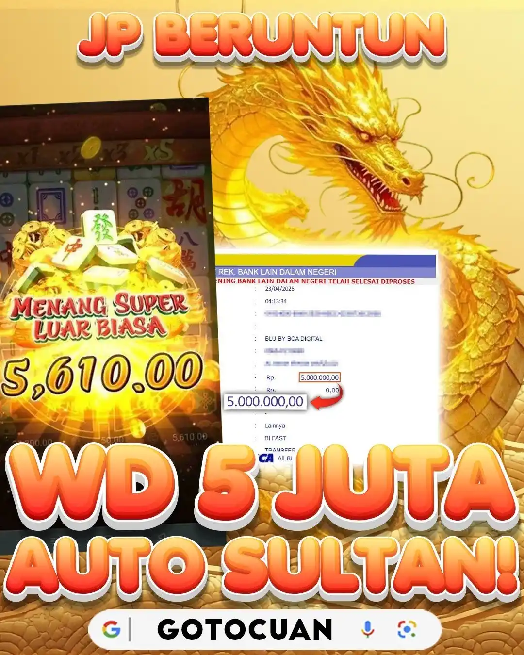Image from GoToCuan: GOTOCUAN | 𝐒𝐈𝐓𝐔𝐒 𝐆𝐀𝐂𝐎𝐑🔥 🎮 SUDAH PASTI MANTAP DAN PERFECT U...