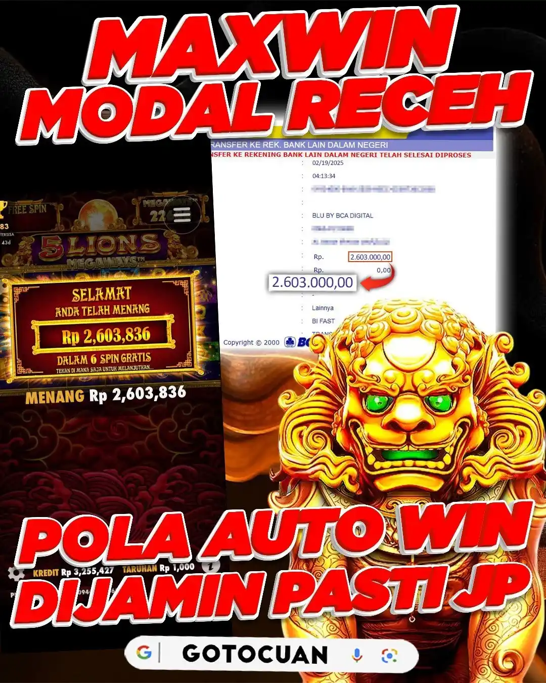 Image from GoToCuan: GOTOCUAN | 𝐒𝐈𝐓𝐔𝐒 𝐆𝐀𝐂𝐎𝐑🔥 🎮 SUDAH PASTI MANTAP DAN PERFECT U...