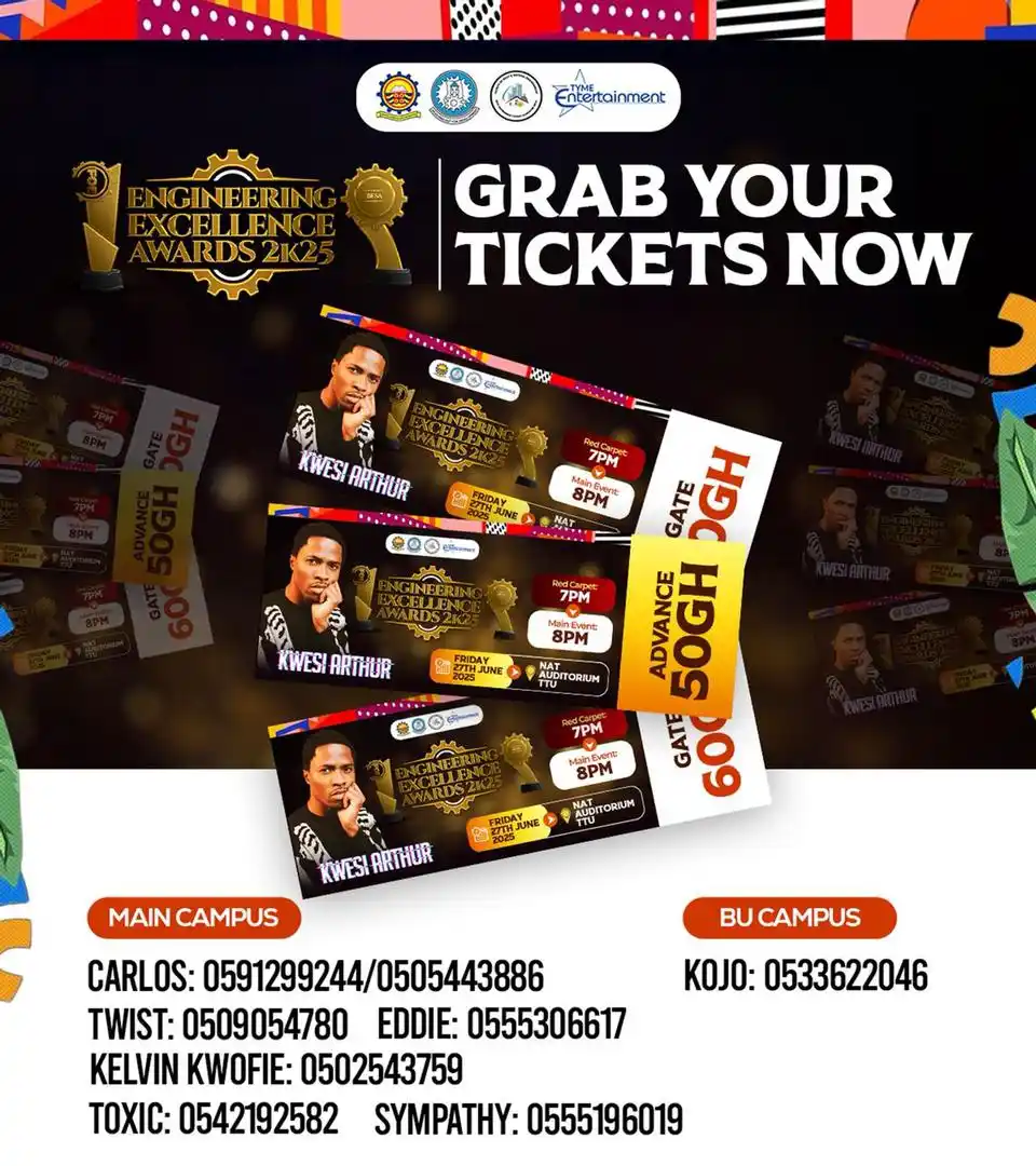 Image from Dash Lantern Media Group Official: *GRAB YOUR TICKET NOW* Main campus Carlos: 0591299244/0505443886 Twi...