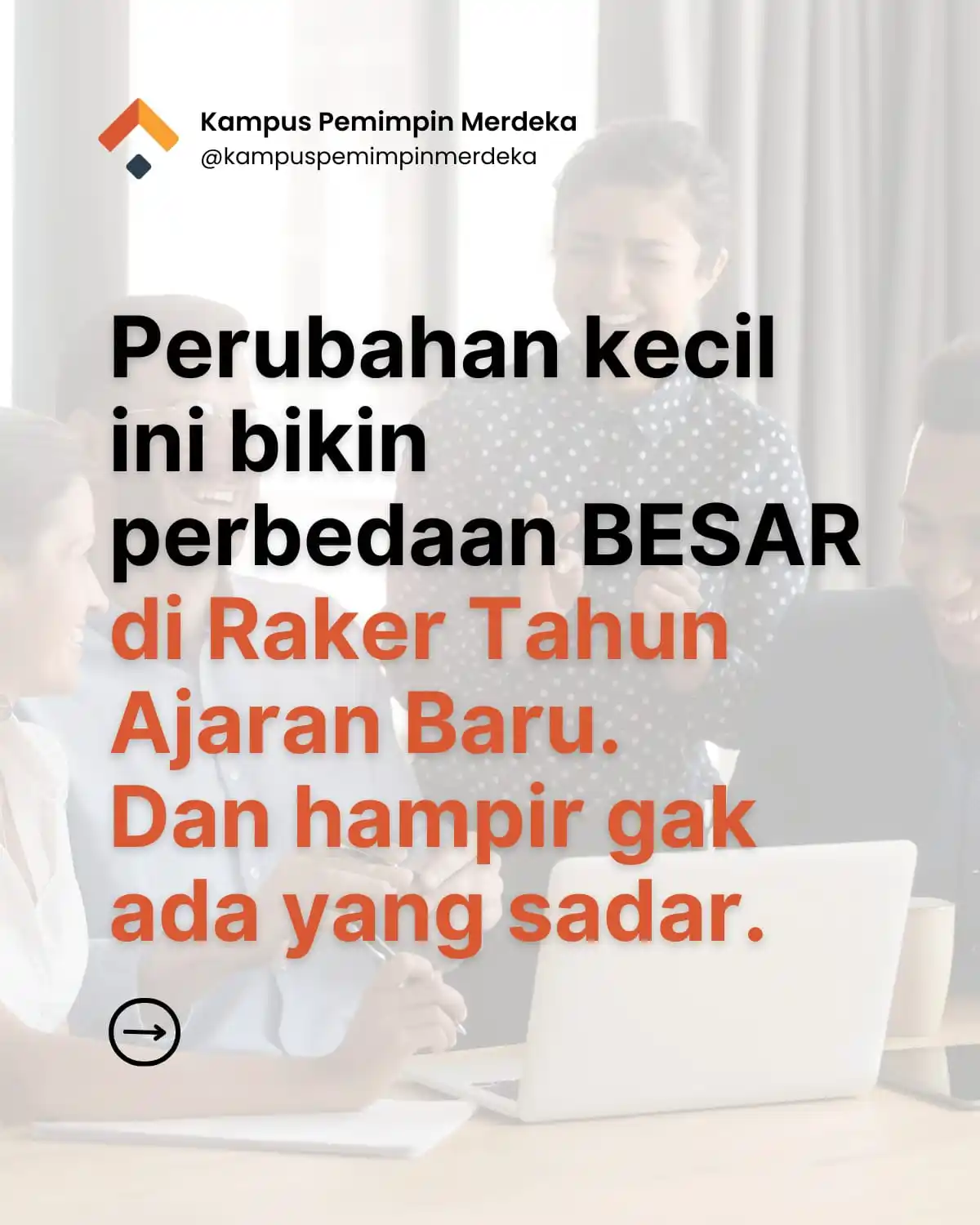 Image from Guru Belajar Foundation: *HAMPIR GAK ADA YANG SADAR SOAL INI!* *Perubahan kecil di raker* tahu...