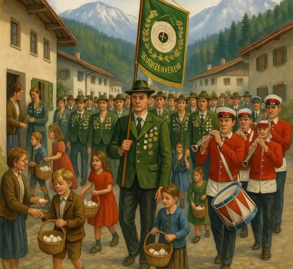 Image from Digitaler Infokasten Heimburg: 🥚🎺 Heimburger Schützenfest – Der große Finale-Sonntag! 🎺🥚 Guten M...