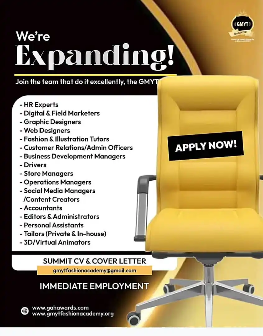 Image from Verifiable Jobs/ Opportunities With #AdetolaElegbeje: 📢 Immediate Employment | Professionals Only — We’re Hiring! 💡GMYT ...