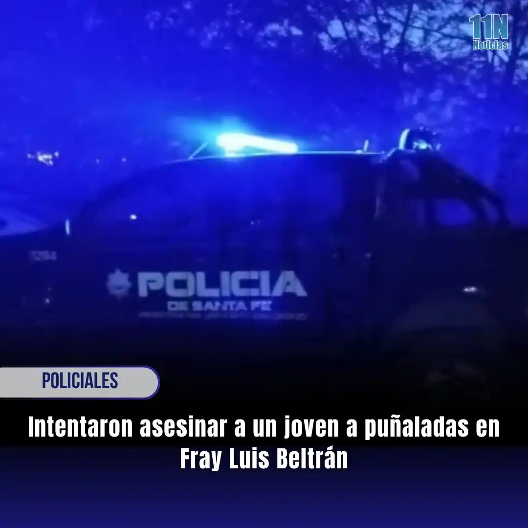 Image from 11Noticias: *🚔‼️ Intentaron asesinar a un joven a puñaladas en Fray Luis Beltrán*...