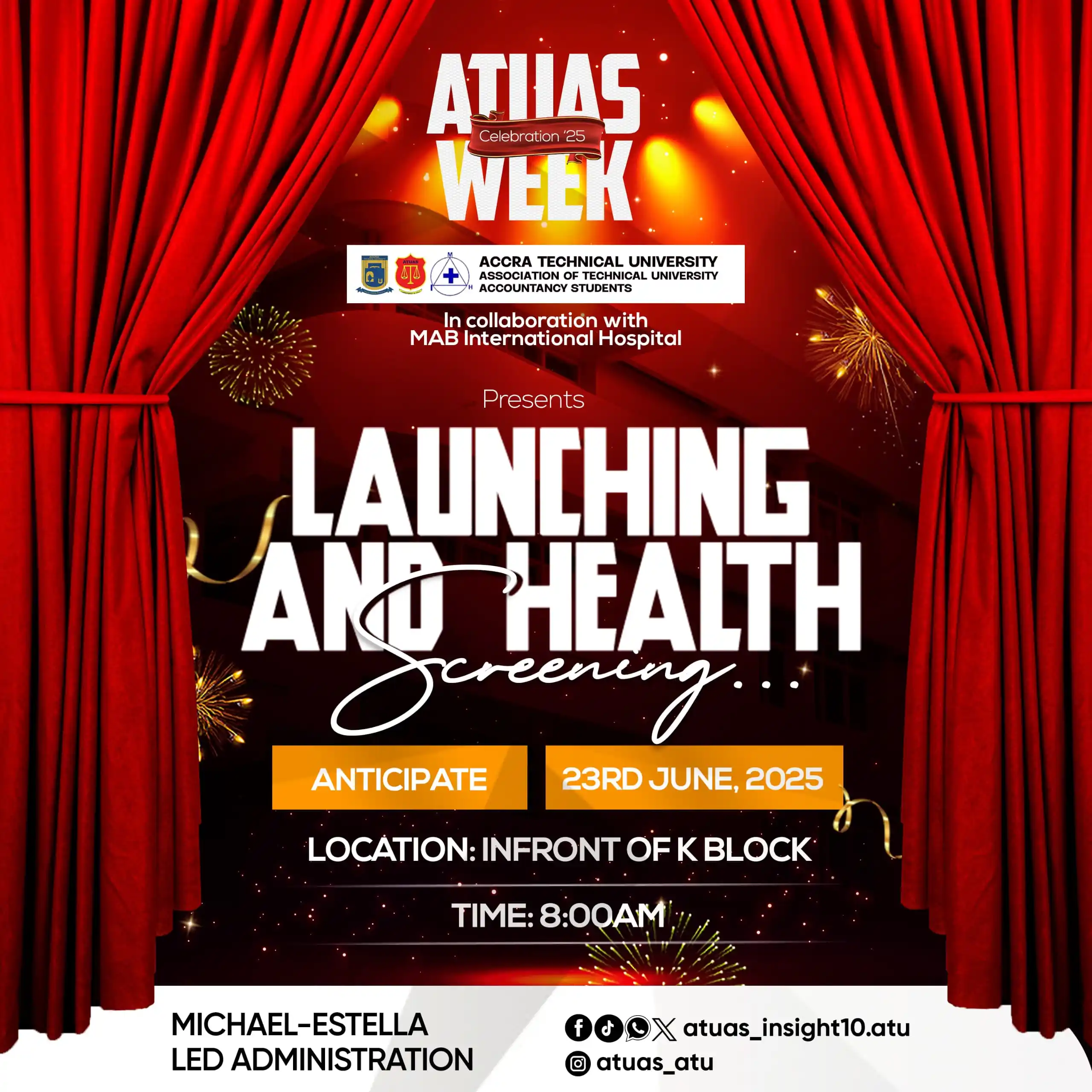 Image from atuas_insight10.atu: *🎉 It’s HERE!* The grand ATUAS WEEK ’25 kicks off with our Launchin...
