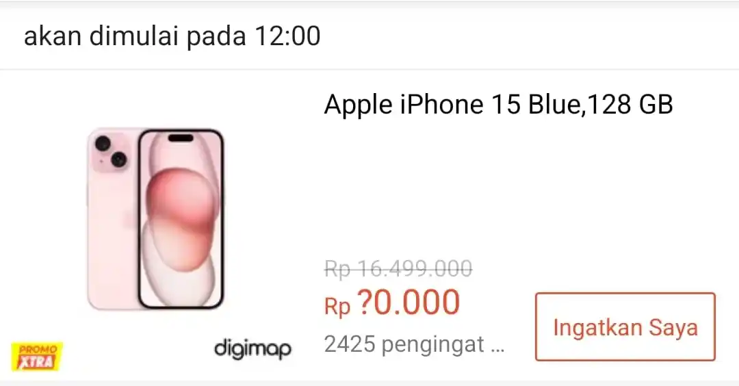 Image from DISKON SHOPEE 🛒: Jadi 10.000 ⏰ 12:00 WIB (Khusus Pembayaran Spaylater) Apple iPhone 15 ...