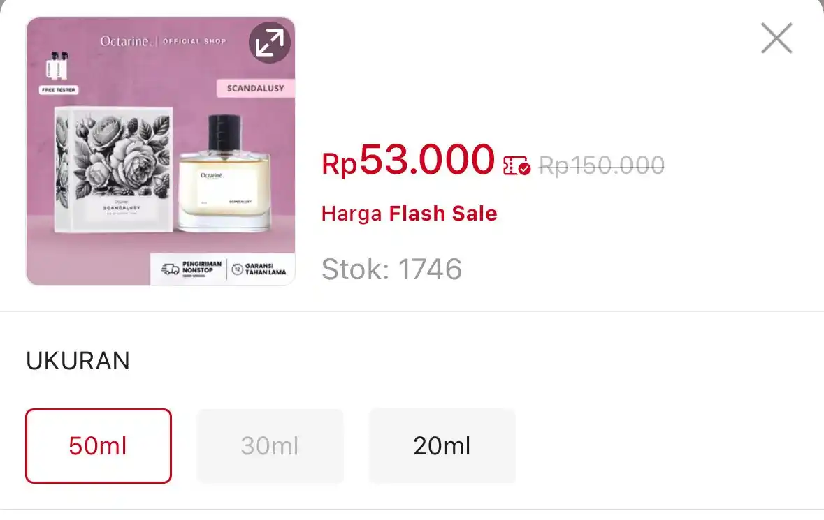 Image from DISKON SHOPEE 🛒: Jadi 💰Rp19.900 ⏰18:00 WIB https://s.shopee.co.id/5Agp5Vd7w0 Stok : 13...