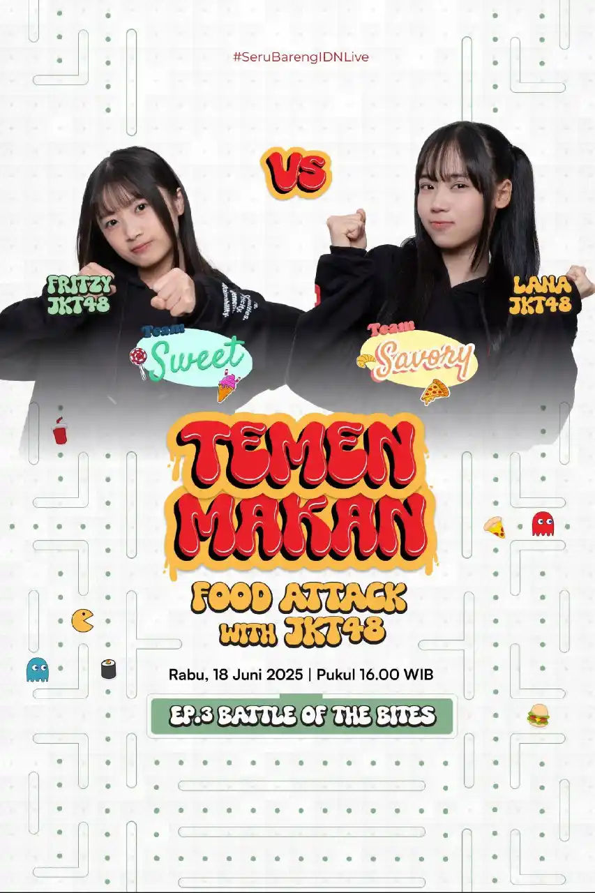 Image from JKT48`Fritzy Forever💫: JKT48 live IDN! EP 3 TEMEN MAKAN! 🗓️ Rabu, 18 Jun 2025 | 15:31 WIB ...