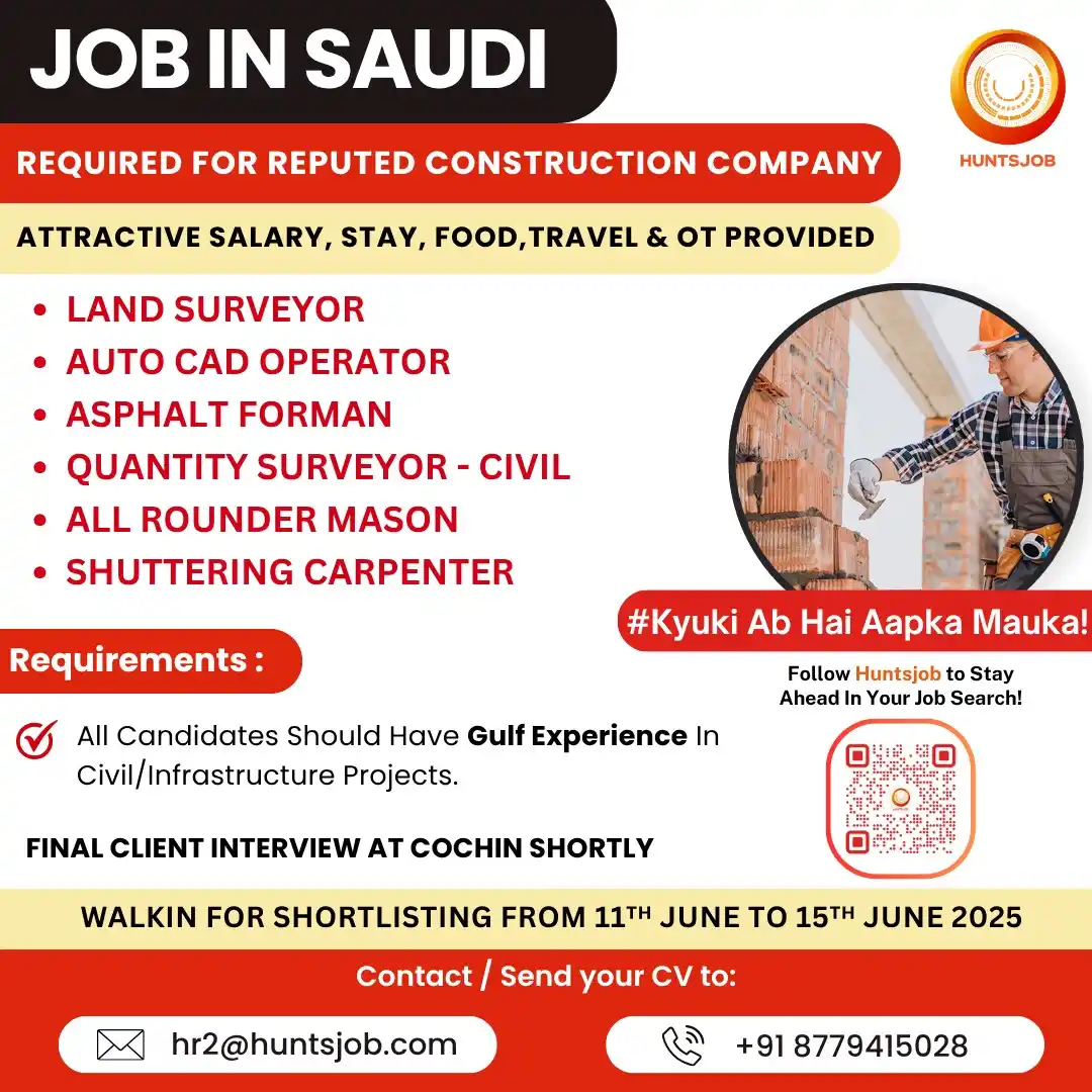 Image from Huntsjob: Jobs in Saudi✈️ ▶Land Surveyor https://www.huntsjob.com/jobdetails/lan...