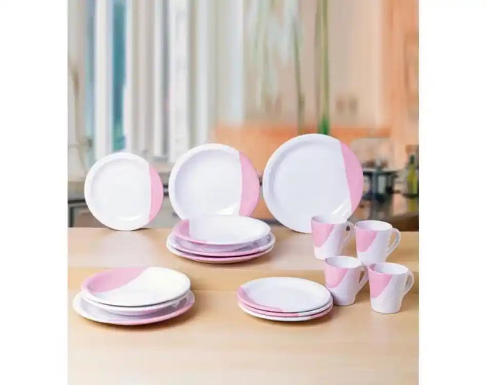 Image from Promos e ofertas | achadinho online : Jogo de jantar Louças pratos e xícaras 20 peças completo de cerâmica L...
