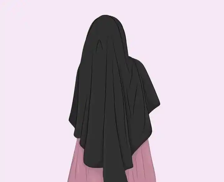 Image from "لـ يطْمَئِنْ قَلْبِيْ" 🤍: *قالوا لها: ڪيف تلبسين خيمة وأنت ڪالقمࢪ ؟!* *أجابتهم: أࢪيد أن أڪون ڪ...
