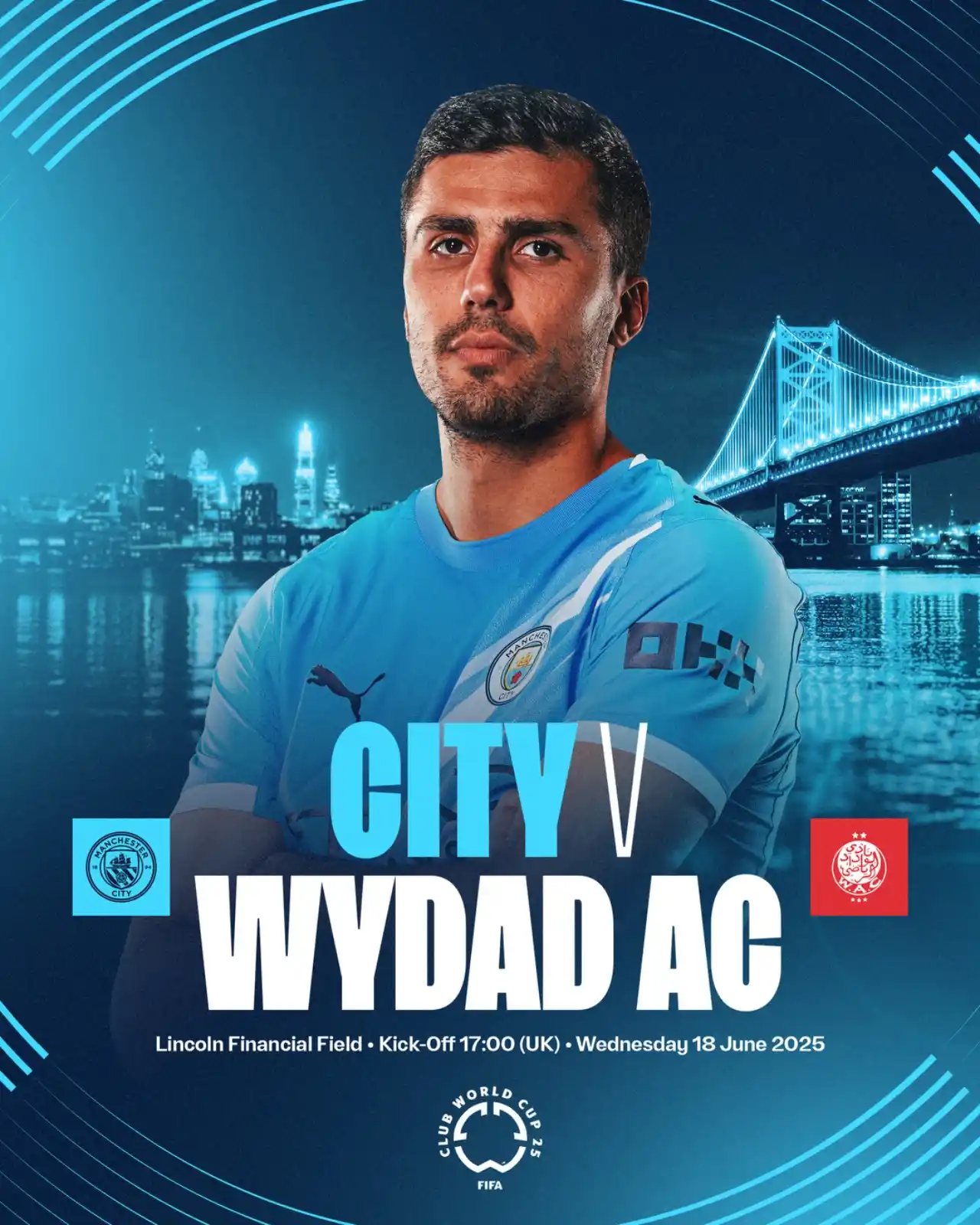 Image from Man City: Kicking off our Club World Cup campaign in Philly! 👊...
