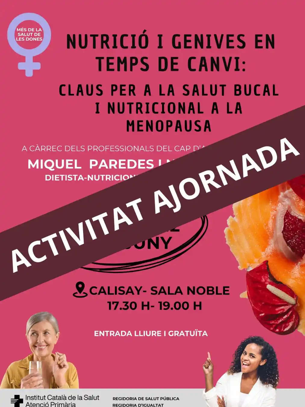 Image from Ajuntament Arenys de Mar: ❗La xerrada sobre "Genives i alimentació en temps de canvi: Com preven...