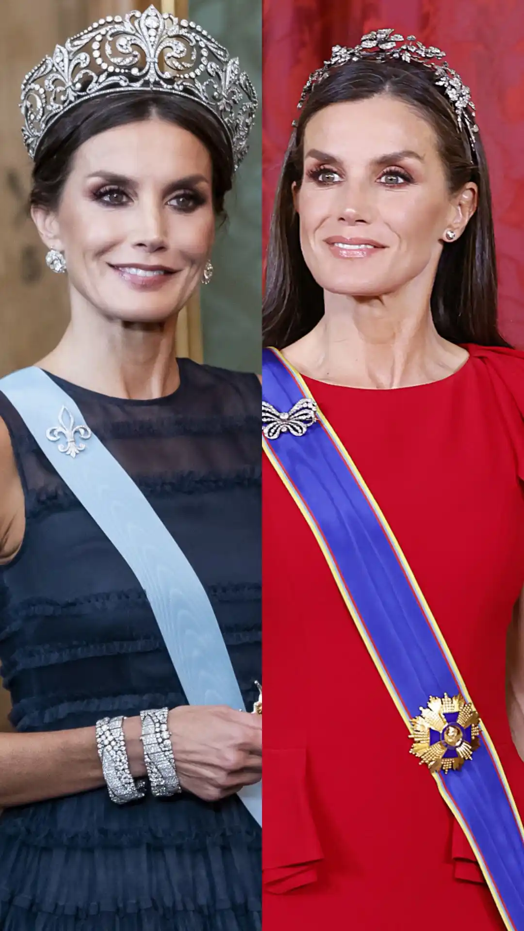 Image from Lecturas: 💎*LETIZIA, HOY*💎 *A la reina 👑 Letizia le vemos lucir tiaras en...