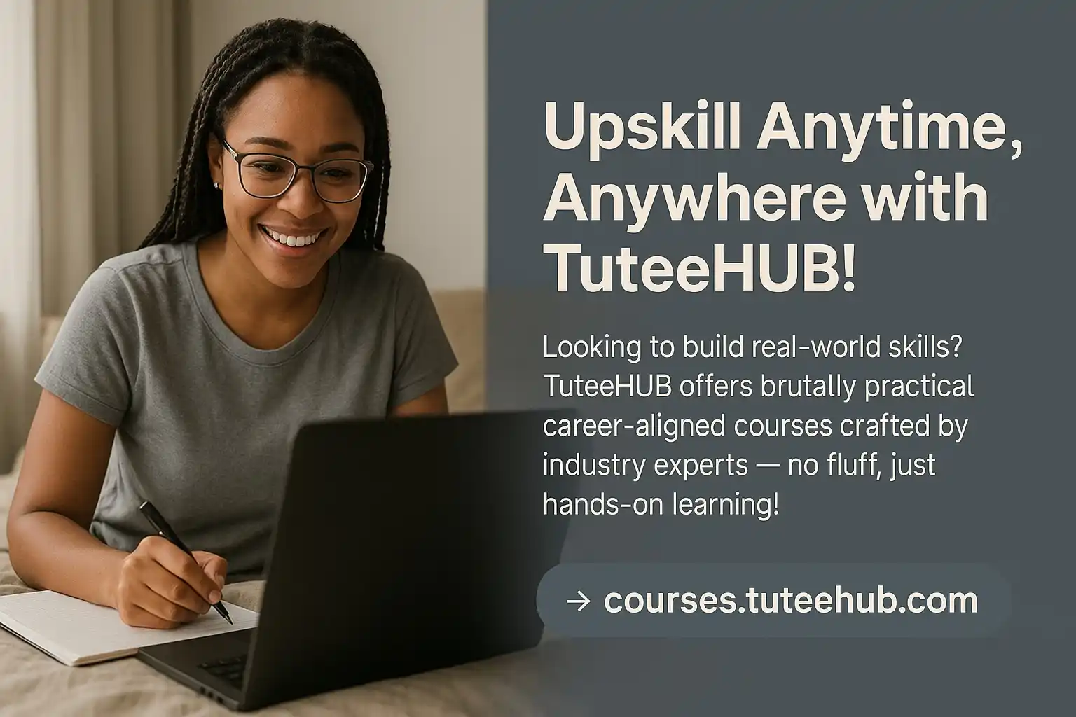 Image from TuteeHUB: Looking to build real-world skills? TuteeHUB offers brutally practical...