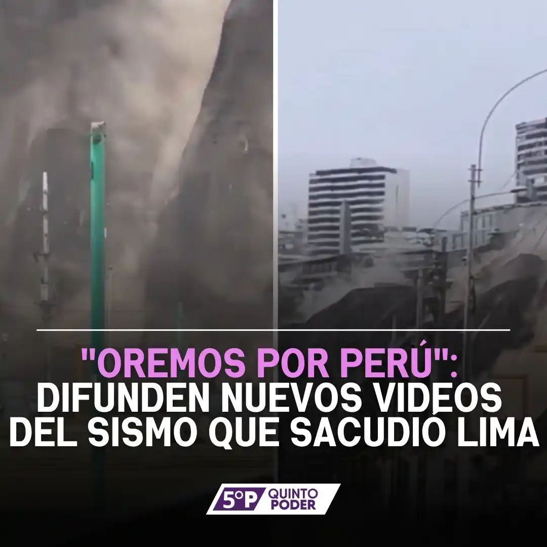 Image from Quinto Poder: Los videos del sismo de Lima, Perú. Las imágenes 👉 https://acortar....