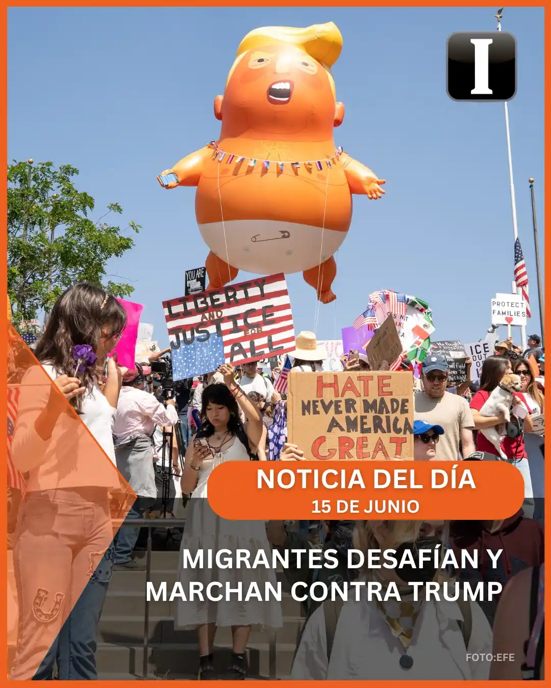 Image from El Informador: 🔴Multitudes enormes y bulliciosas marcharon, bailaron, tocaron tambor...