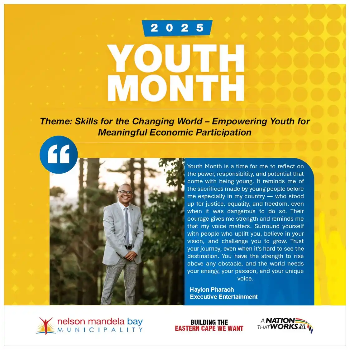 Image from Nelson Mandela Bay Municipality : Nelson Mandela Bay Municipality celebrates Youth Month under the theme...