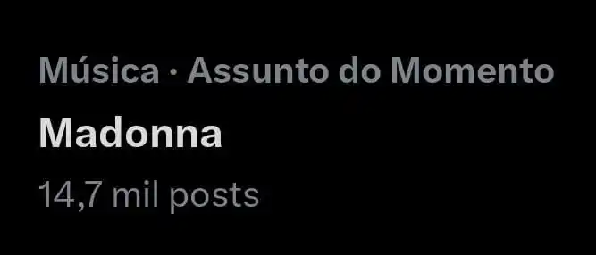 Image from πππππππ ππππππ ππ: ---------- *NEWS! π°π* > *Madonna Γ© um dos assuntos do momento no X/T...