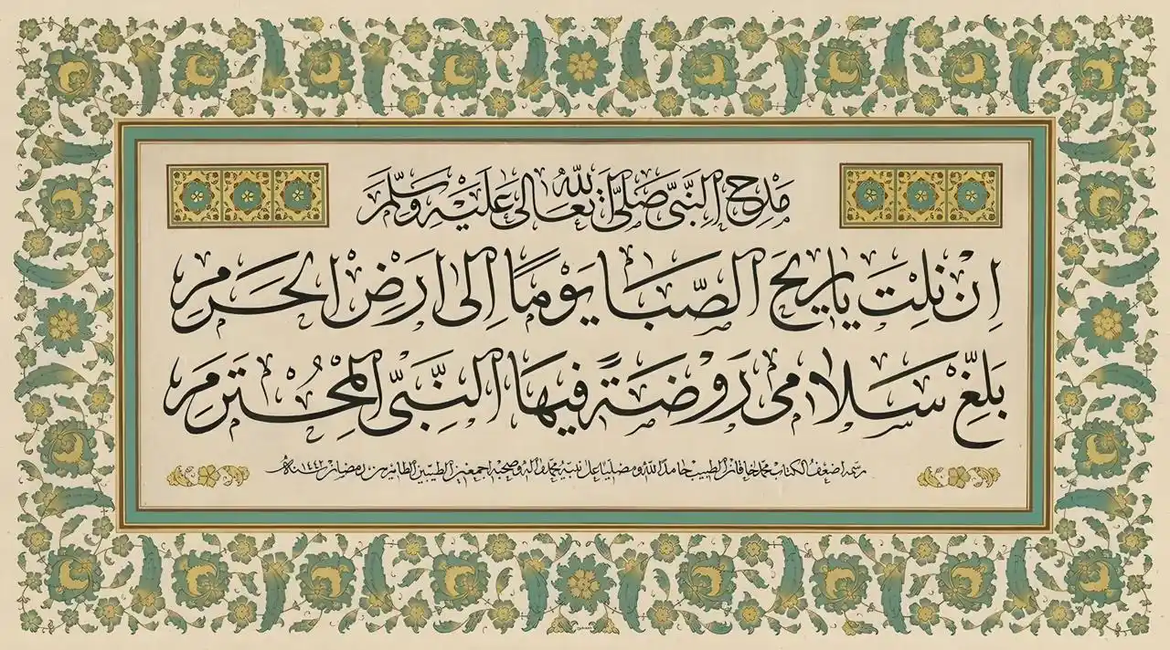 Image from Al Noor Islamic Girls’ Academy : *O gentle breeze, if ever you pass through that sacred land, convey my...