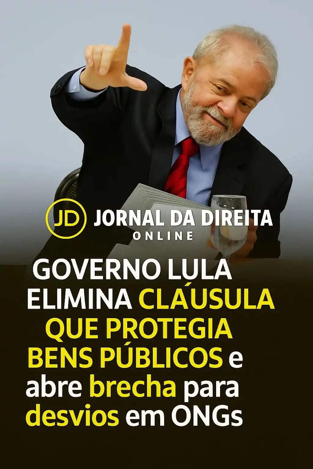 Image from Jornal Da Direita Online: O governo de Luiz Inácio Lula da Silva está sob forte crítica após ign...
