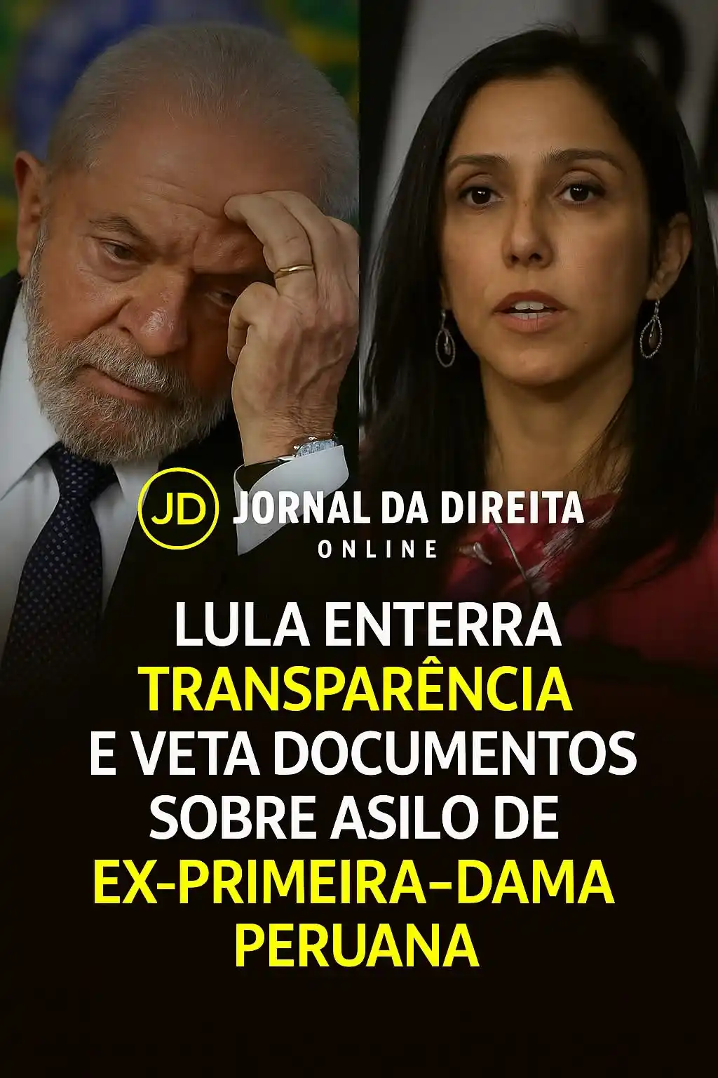 Image from Jornal Da Direita Online: O governo de Lula negou acesso a documentos referentes ao asilo conced...