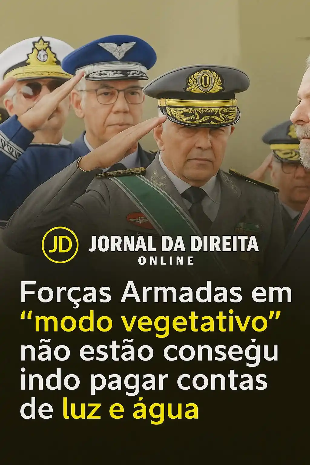 Image from Jornal Da Direita Online: O Ministério da Defesa enfrenta uma crise crítica após o corte de R$ 2...