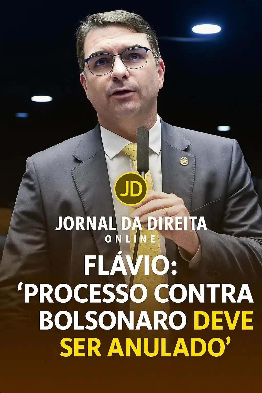 Image from Jornal Da Direita Online: O senador Flávio Bolsonaro (PL-RJ) declarou à CNN Brasil, em 17 junho,...