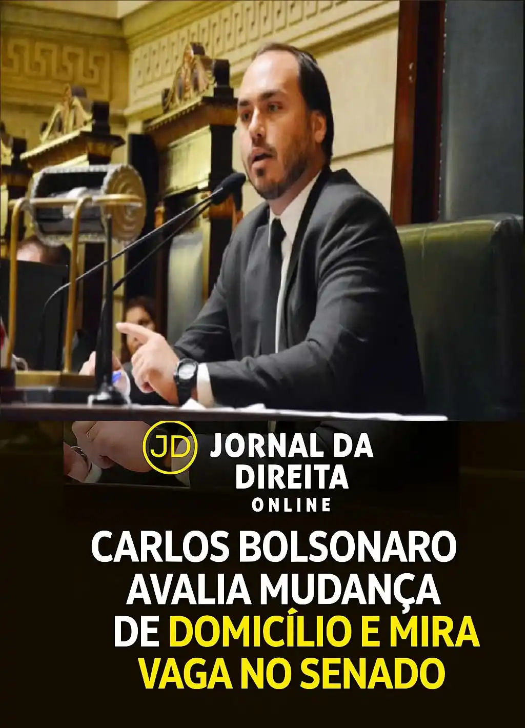 Image from Jornal Da Direita Online: O vereador Carlos Bolsonaro (PL-RJ) admitiu neste domingo (15/06) que ...
