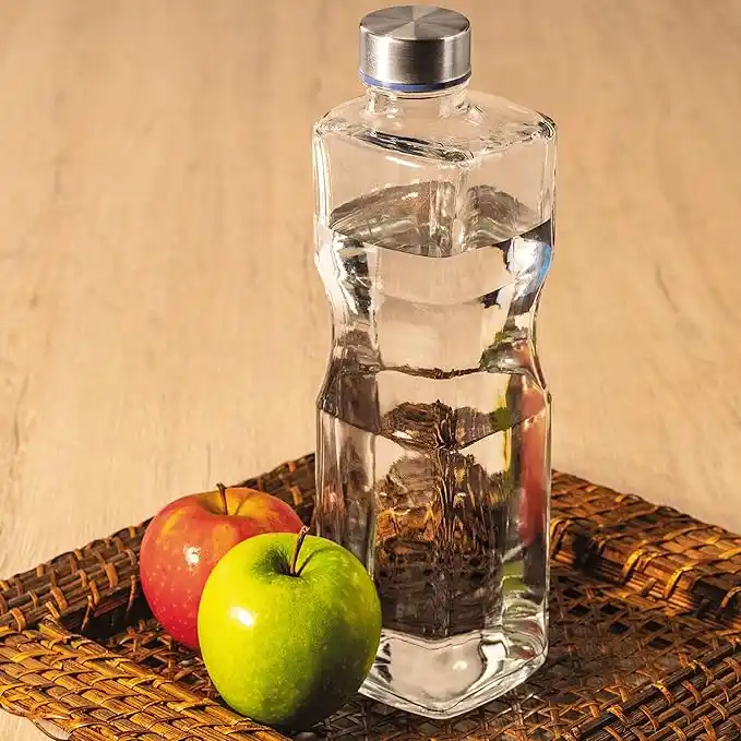 Image from ACHADINHOS DA NANDA | OFERTAS E CUPONS 🛍️🛒: 🚨 Oferta Amazon Garrafa 1 litro H2O de Vidro Quadrada, VDR7269, Euro...
