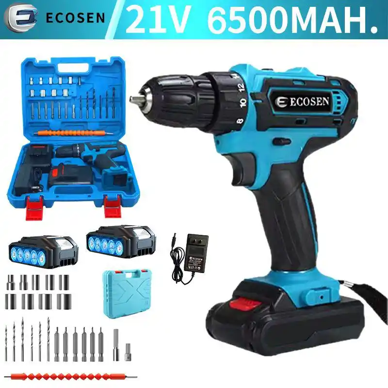 Image from Promos e ofertas | achadinho online : 🔥 Parafusadeira/Furadeira 21V C/ Kit Maleta COM DUAS BATERIAS Kit de ...