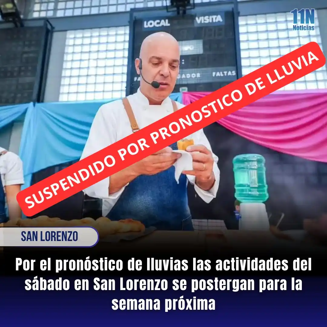 Image from 11Noticias: ⚠️➡️ *Por el pronóstico de lluvias las actividades del sábado en San L...