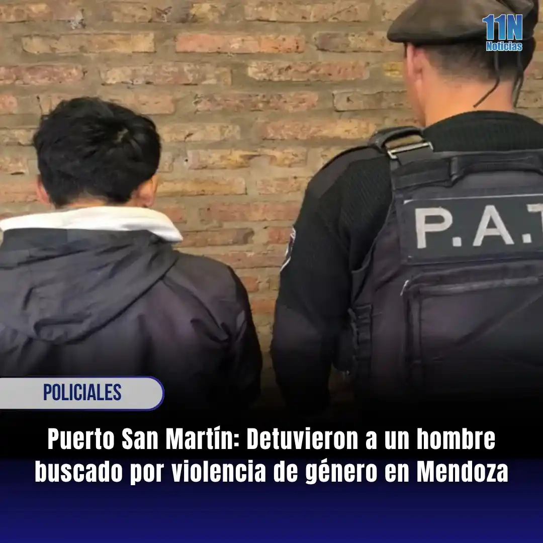 Image from 11Noticias: *🚔🚨 Puerto San Martín: Detuvieron a un hombre buscado por violencia ...