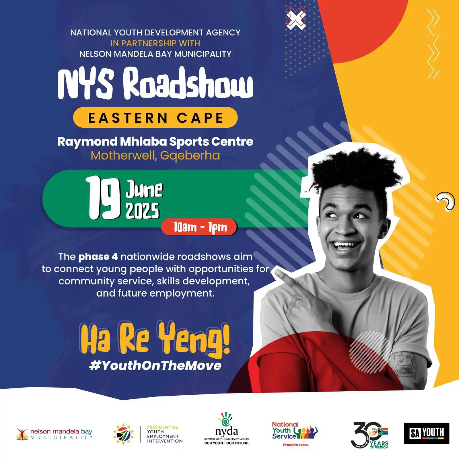 Image from Nelson Mandela Bay Municipality : Reminder ‼️ Don’t miss out on the NYS Roadshow happening on 19 June 2...