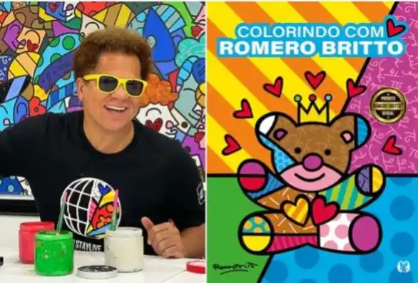Image from Diário do Grande ABC: 🖍️ *Romero Britto lança livro de colorir inspirado no Movimento de Ar...
