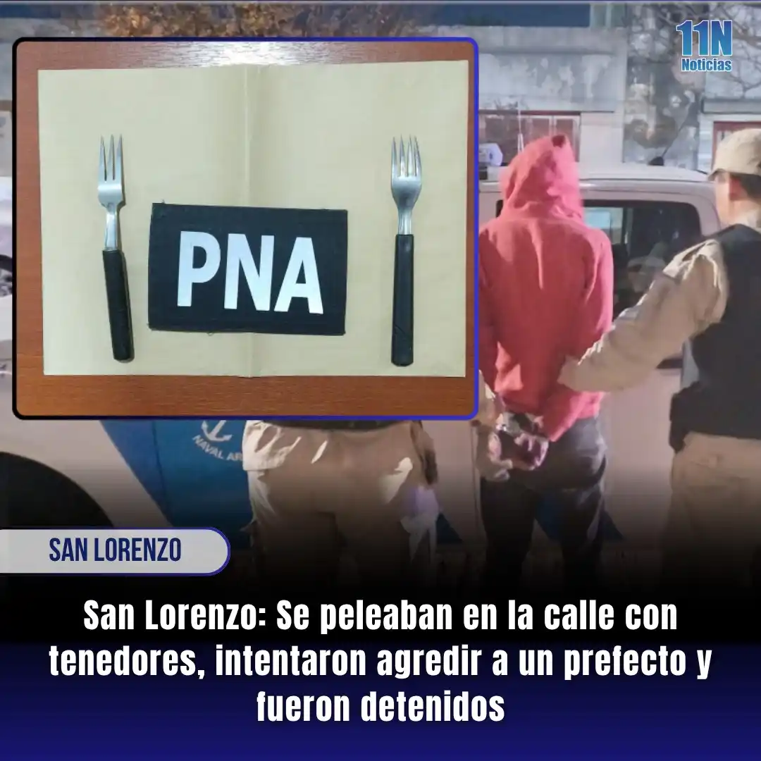Image from 11Noticias: ⚠️➡️ *San Lorenzo: Se peleaban en la calle con tenedores, intentaron a...