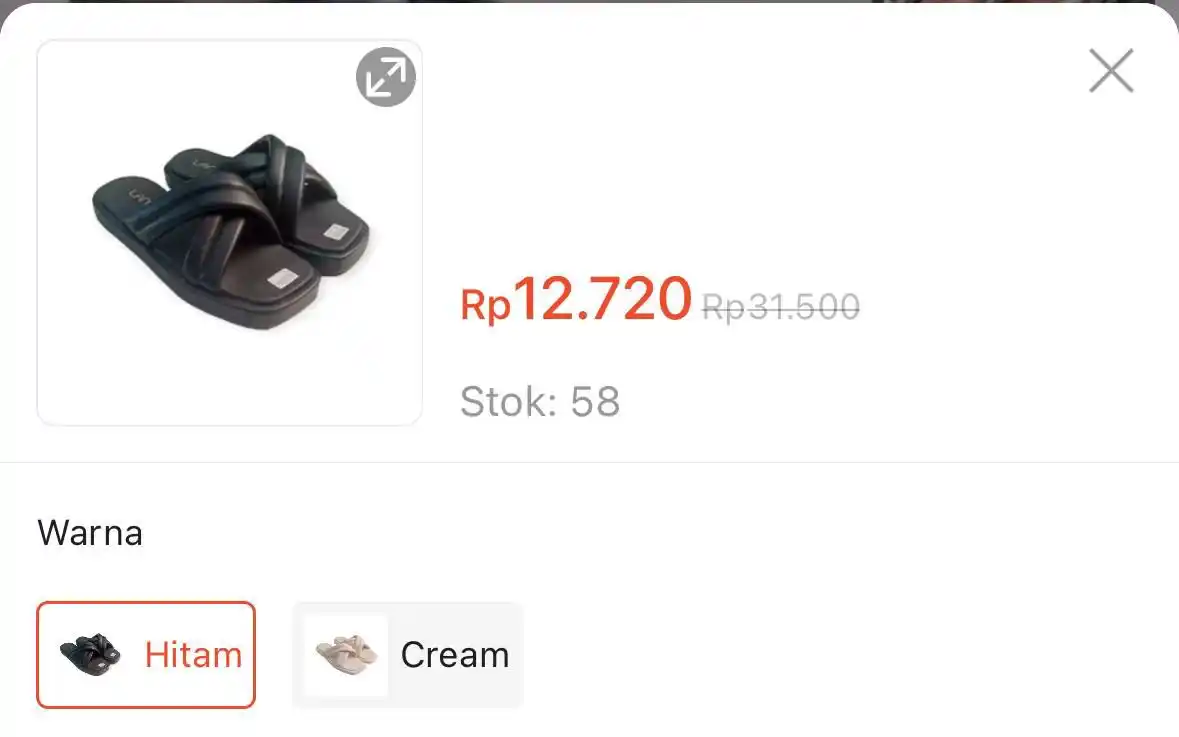 Image from DISKON SHOPEE 🛒: Sandal Wanita Slop Silang https://s.shopee.co.id/5pwUVnB4qE?share_chan...