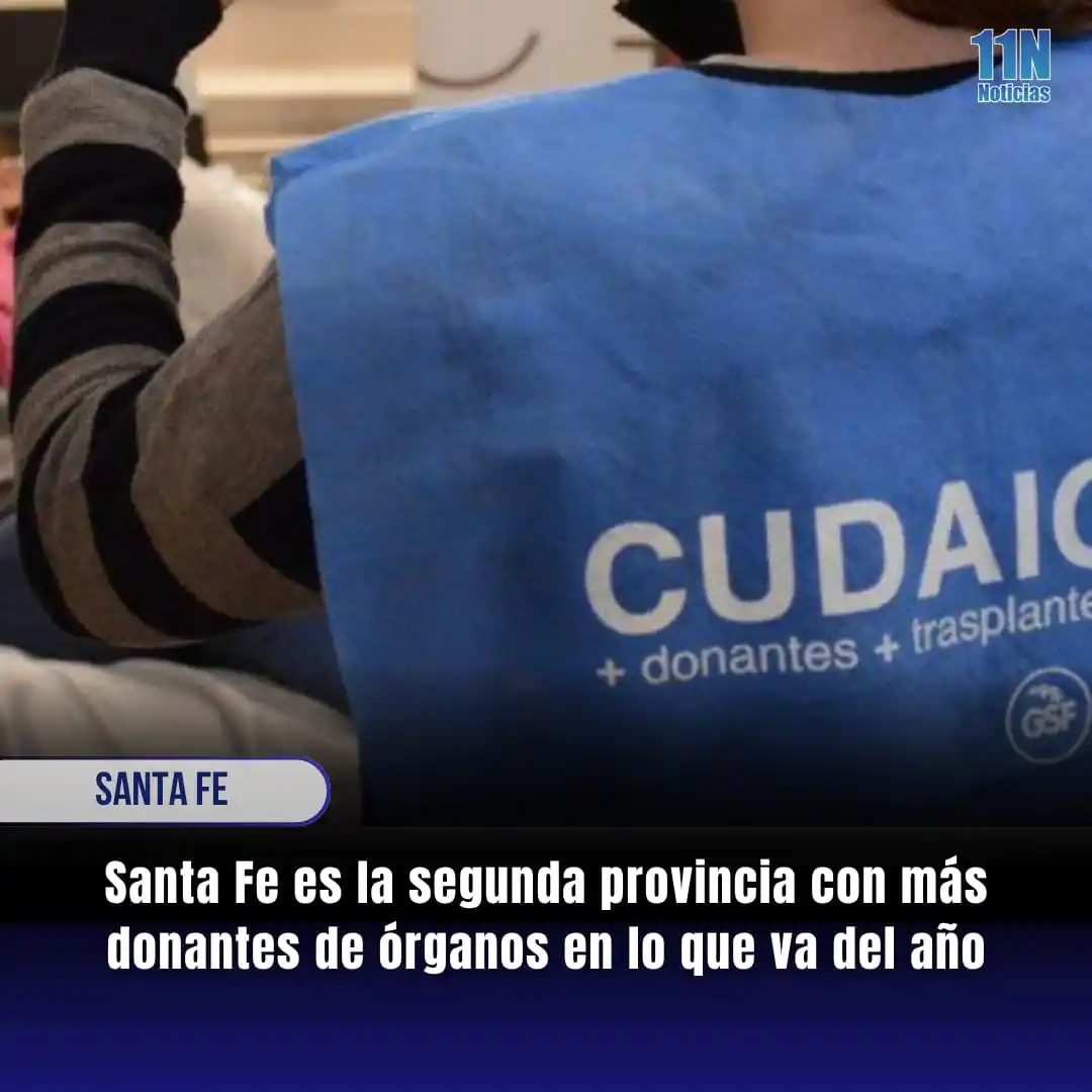Image from 11Noticias: ⚠️➡️ *Santa Fe es la segunda provincia con más donantes de órganos en...
