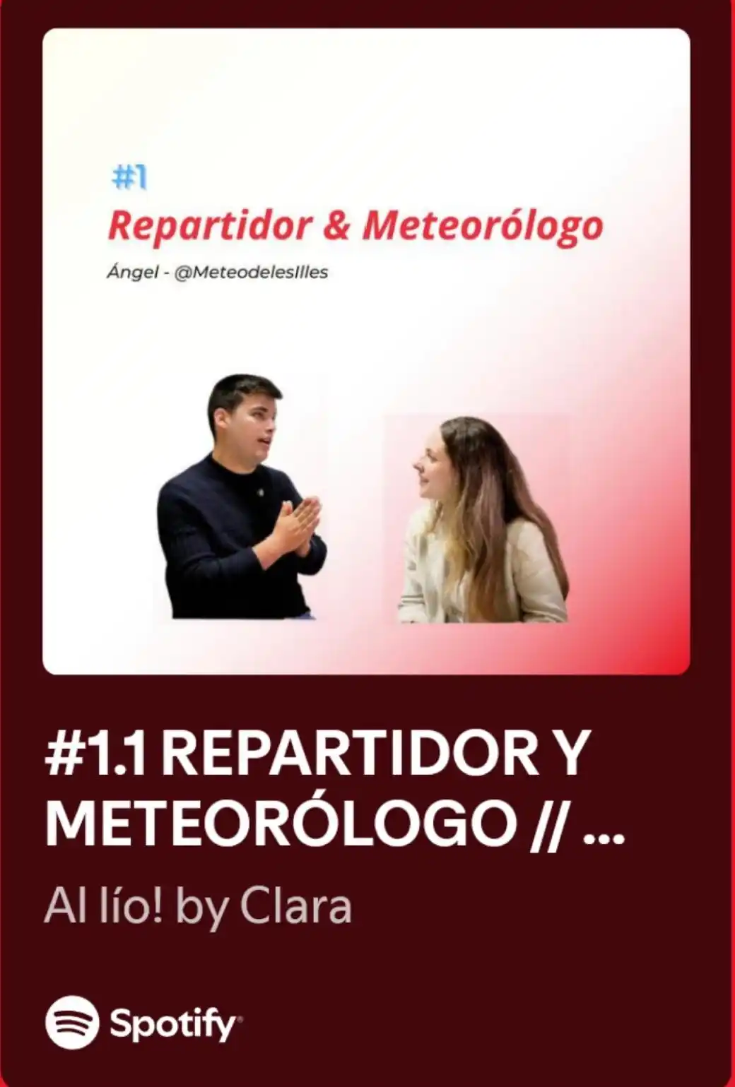 Image from METEO DE LES ILLES: 🎙️🌧️Si voleu conèixer la persona que hi ha al darrere de meteo de le...