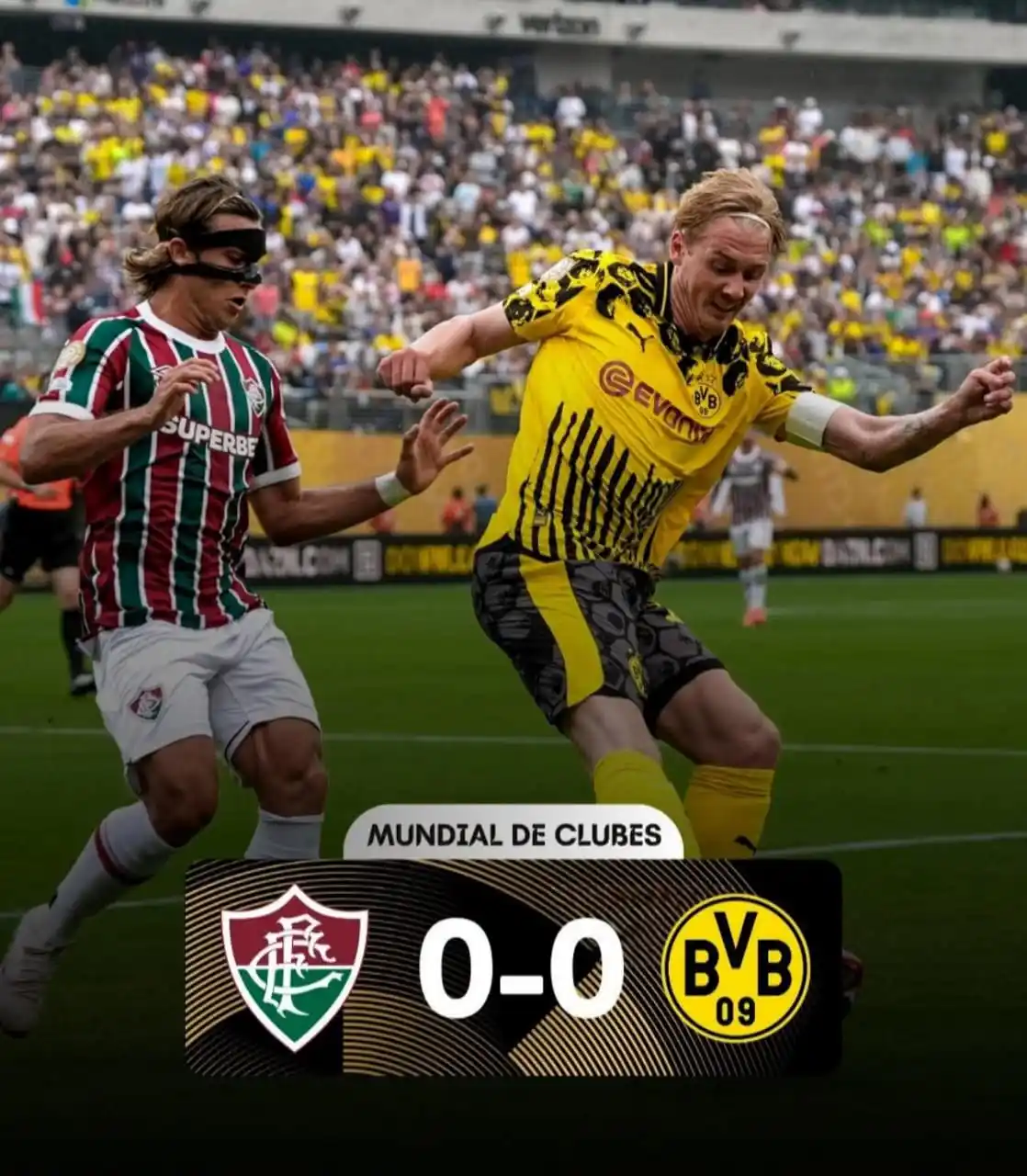 Image from Informaciones Deportivas.: ❌ ¡SIN EMOCIONES EN NUEVA JERSEY! 🤝 Fluminense y Borussia Dortmund e...