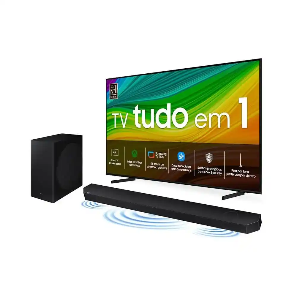 Image from UAI QUE PROMO 📢🎟️: ‼️ Smart TV 50" QLED 4K 50Q60D 2024 + Soundbar HW-B550/ZD - Samsung s...