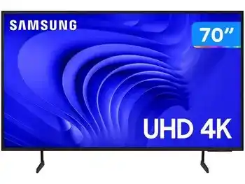 Image from UAI QUE PROMO 📢🎟️: 📺 Smart TV 70” 4K UHD LED Samsung 70DU7700 💰 R$ 2.583,00 parcelad...