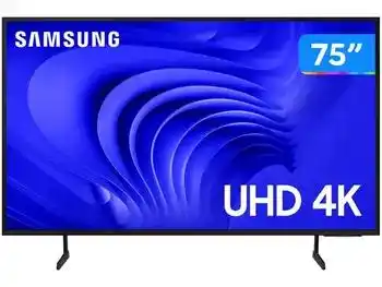 Image from UAI QUE PROMO 📢🎟️: 📺 Smart TV 75” 4K UHD LED Samsung 75DU7700 💰 R$ 3.103 parcelado ...