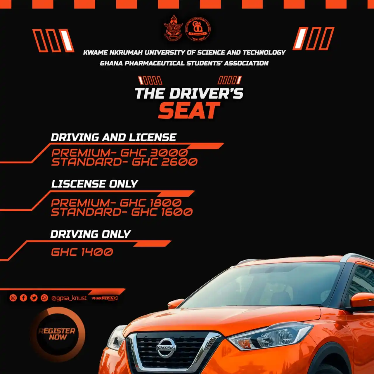 Image from GPSA KNUST: Still relying on others for a ride🚘? It’s time to take the wheel😎 P...