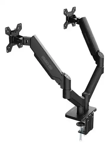 Image from UAI QUE PROMO 📢🎟️: ‼️ Suporte Articulado P/ 2 Monitores Zinnia Nimbo 210 13 - 32 PRETO: ...
