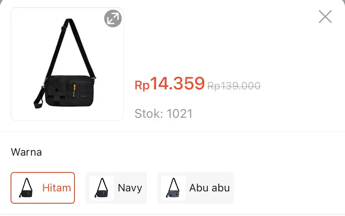 Image from DISKON SHOPEE 🛒: Tas Selempang Pria Waterproof https://s.shopee.co.id/1qQLk7r0uf?share_...