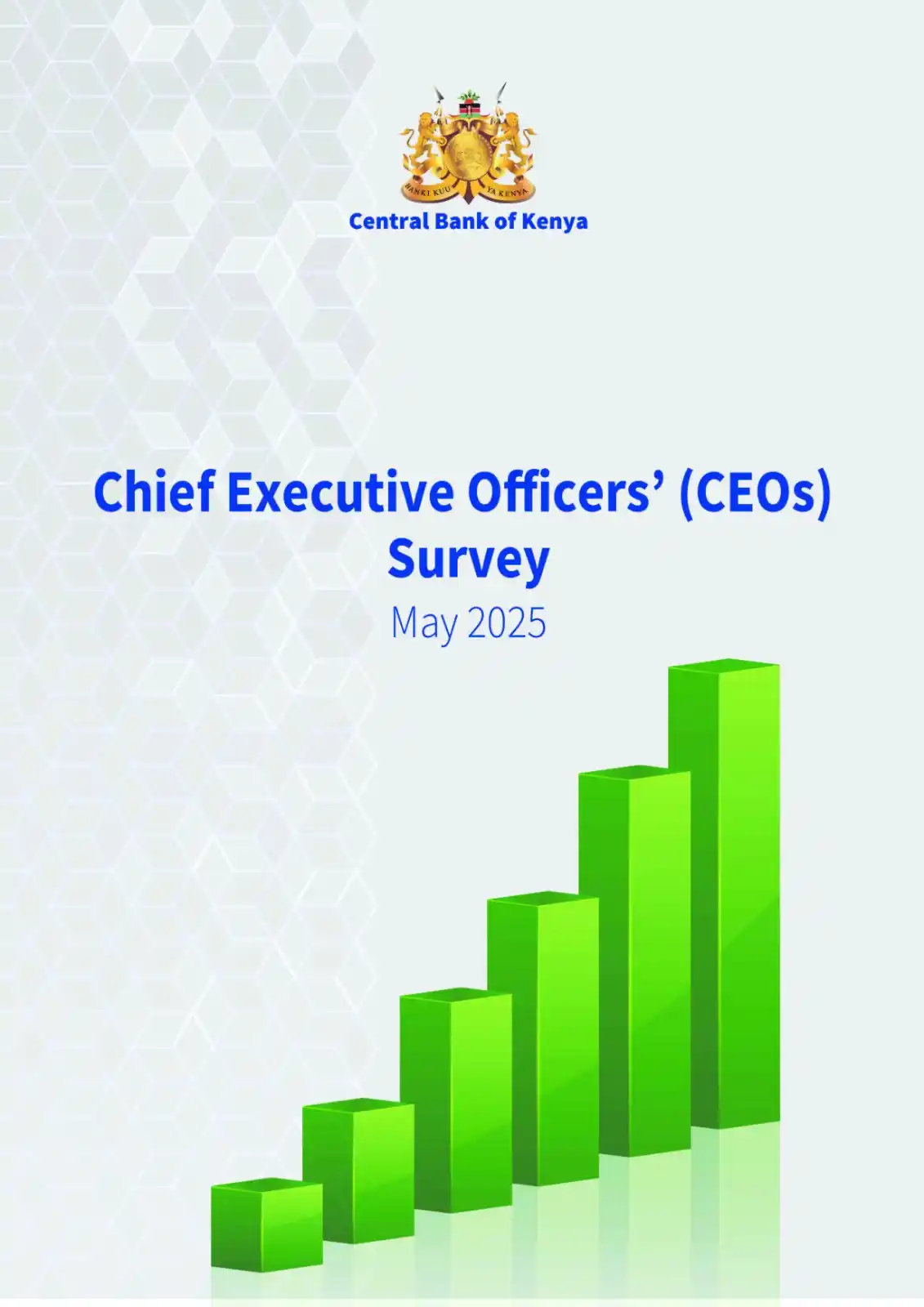 Image from Central Bank of Kenya: The MPC CEOs Survey for May 2025 can be downloaded at https://www.cen...