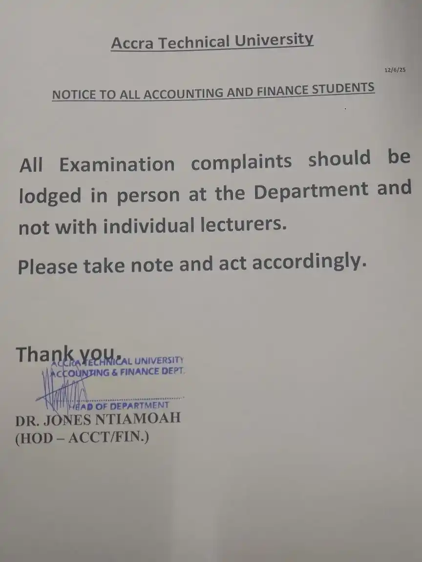 Image from atuas_insight10.atu: *TO ALL ACCOUNTING AND FINANCE STUDENTS*📌📌📌 ➖➖➖➖➖➖➖➖ *Released by:...